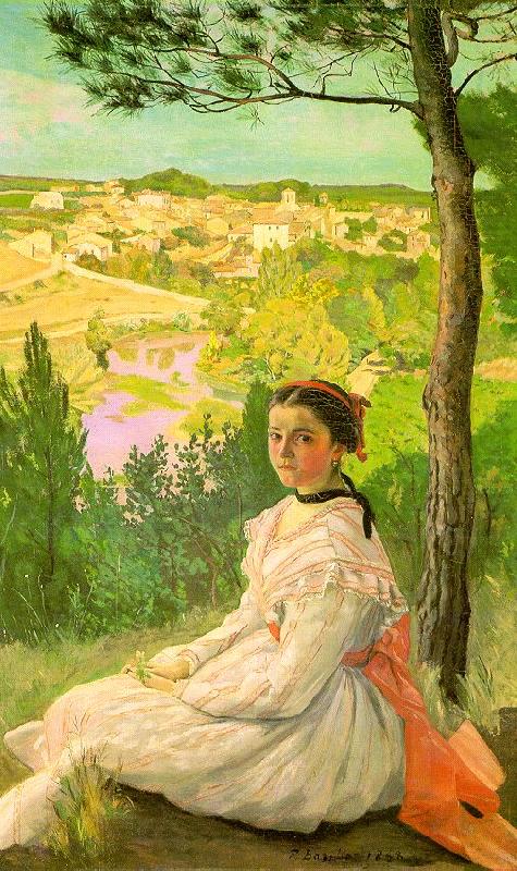 Frederic Bazille View of the Village china oil painting image